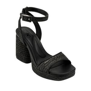 NWB DKNY Women Scotia Ankle Strap Dress Sandals Black 5.5